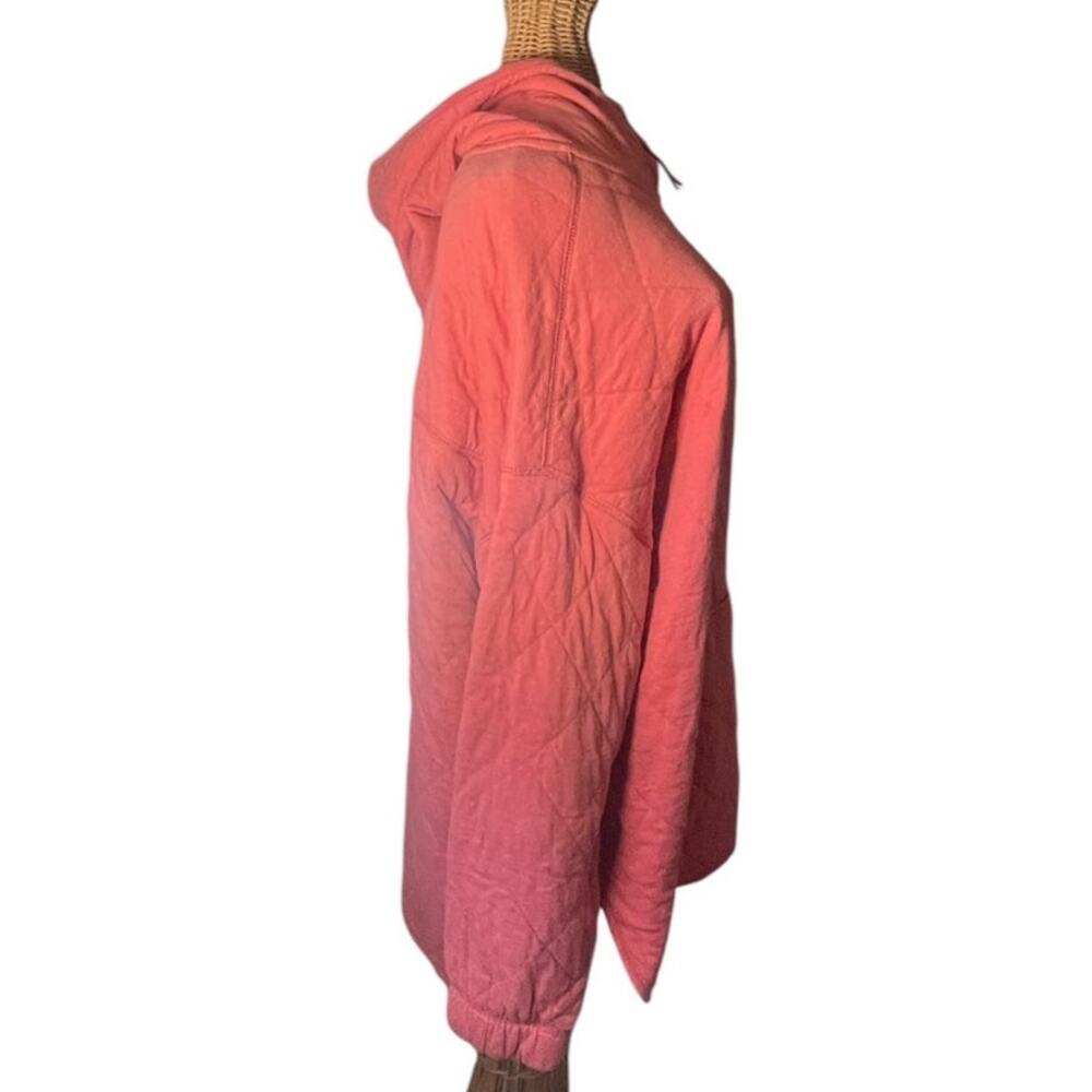 Old Navy Coral Pink Quilted Hoodie Size L - Picture 5 of 9